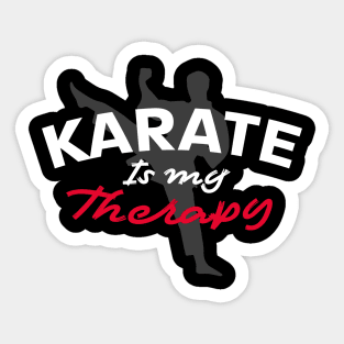 Karate Is My Therapy Sticker